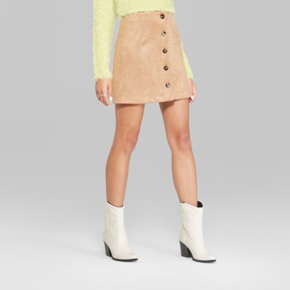 Wild Fable Faux Suede Mini Skirt